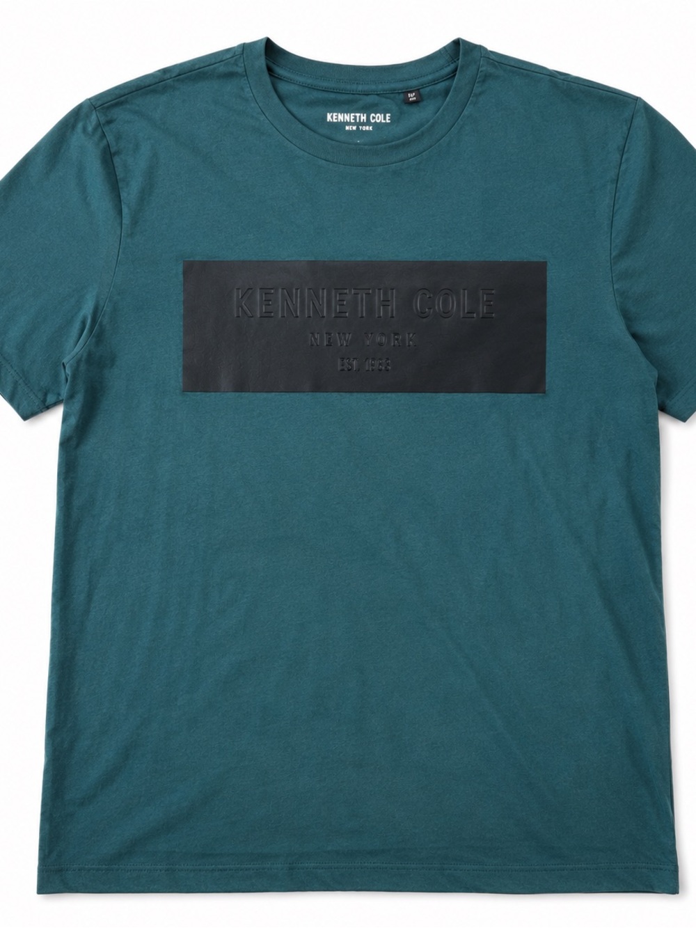 Kenneth Cole New York Teal Logo Graphic Tee Men’s Small Cotton